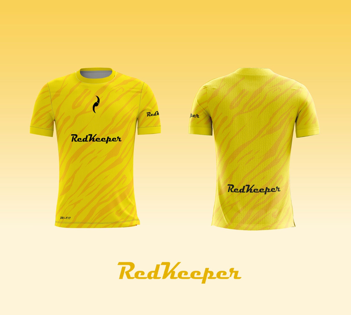 Camiseta de futbol manga corta amarilla