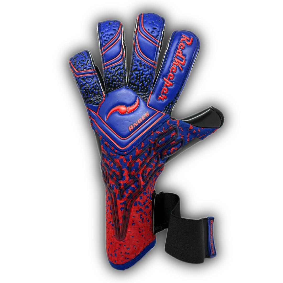 Guantes de portero profesionales | Modelo Andes Red And Blue