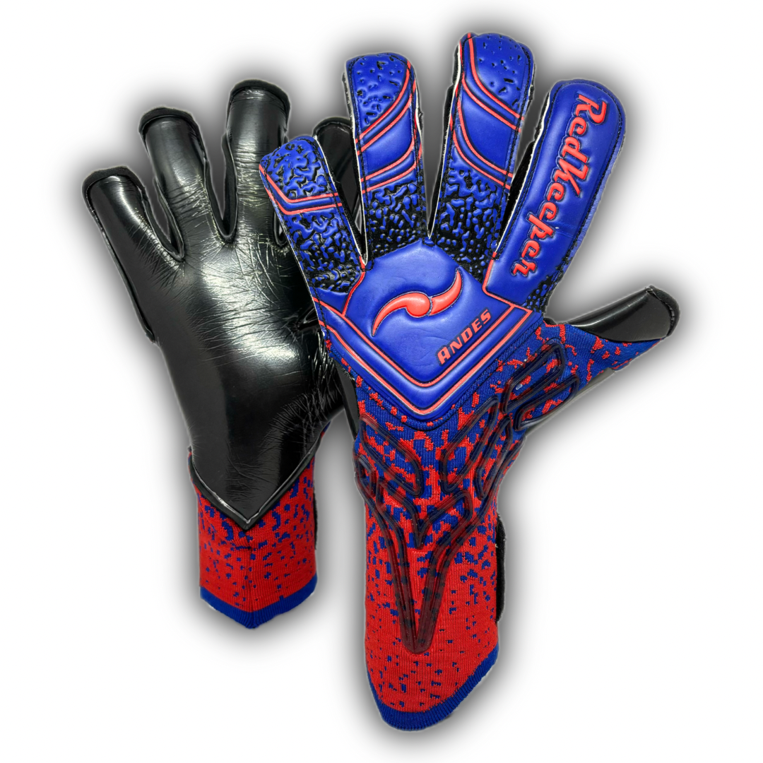 Guantes de portero profesionales | Modelo Andes Red And Blue