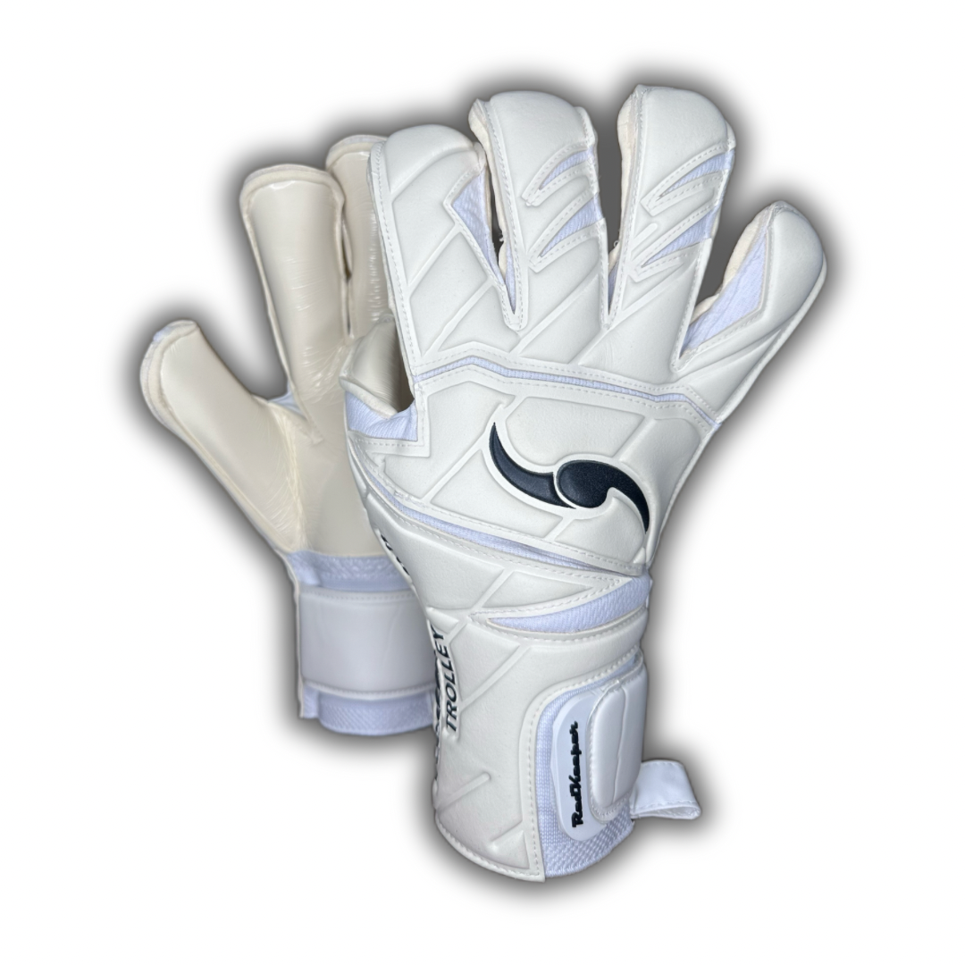 Guantes Profesionales de Portero modelo Trolley White