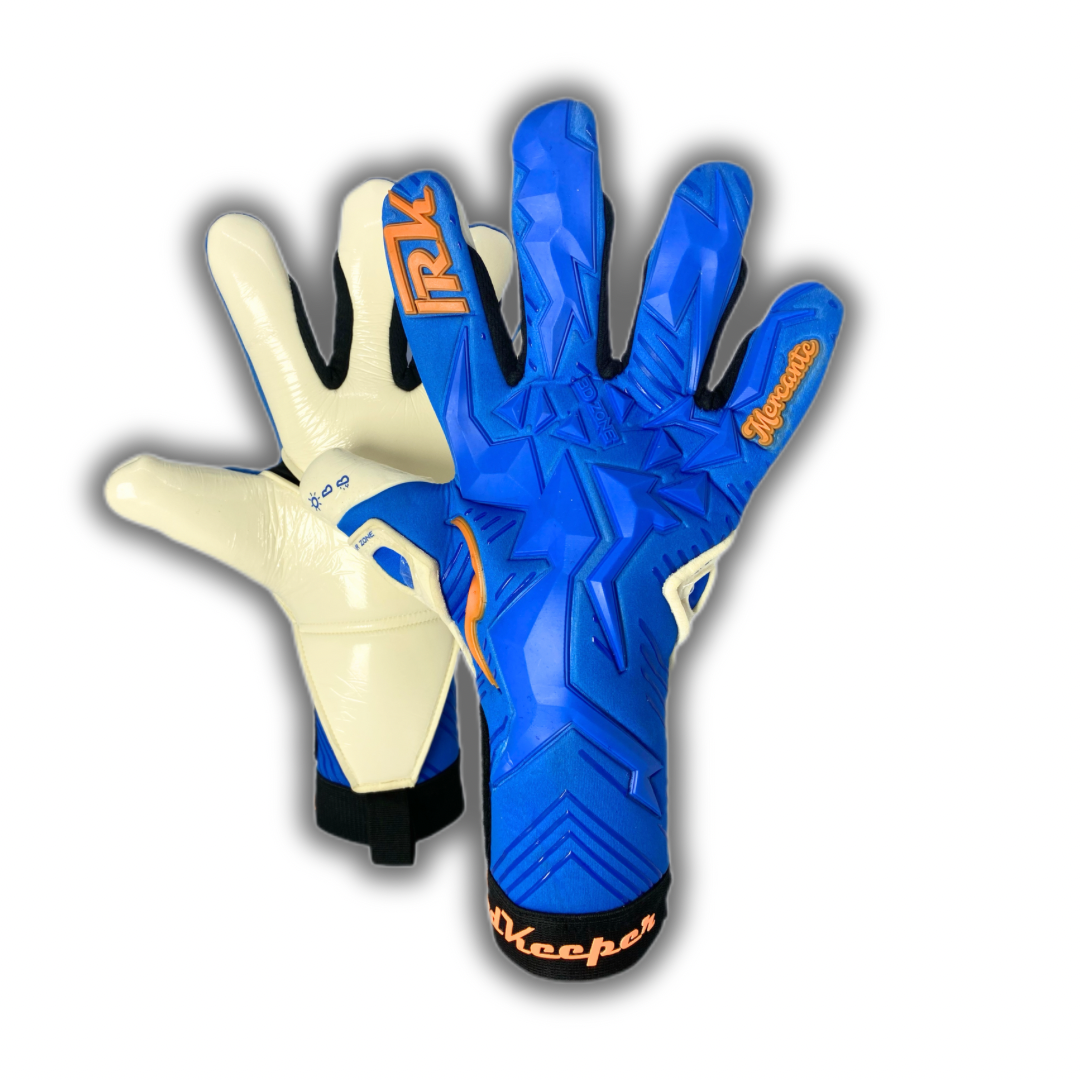 Guantes de portero profesionales modelo Mercante Blue