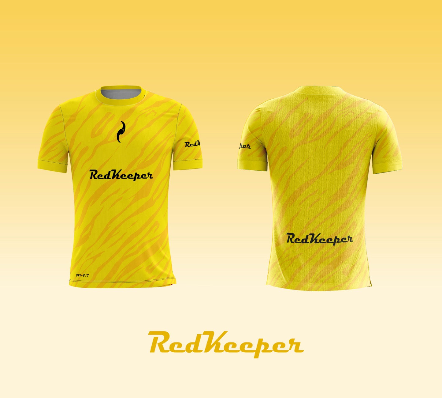 Camiseta de futbol manga corta amarilla