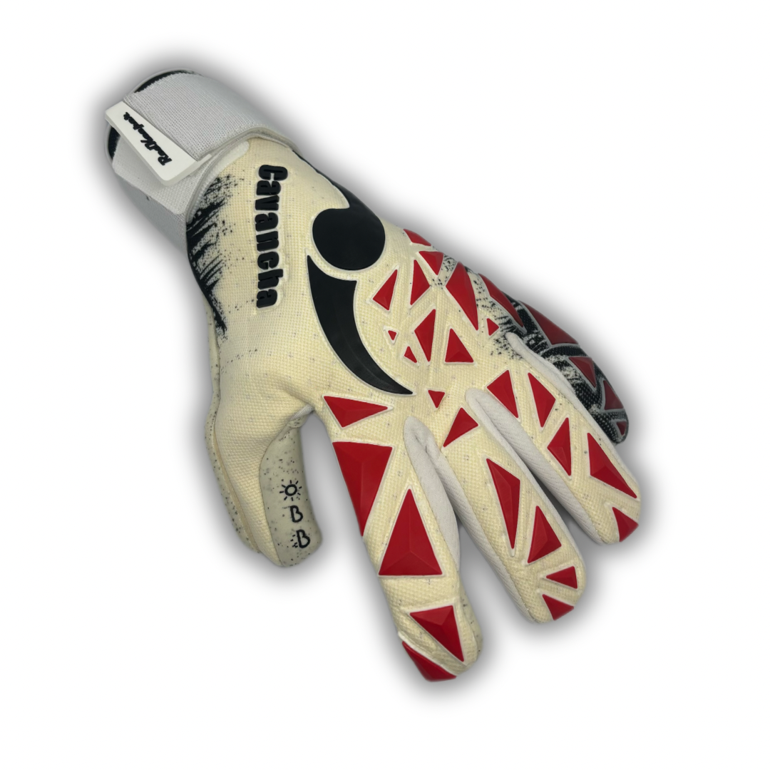 Guantes profesionales modelo Cavancha White and Red