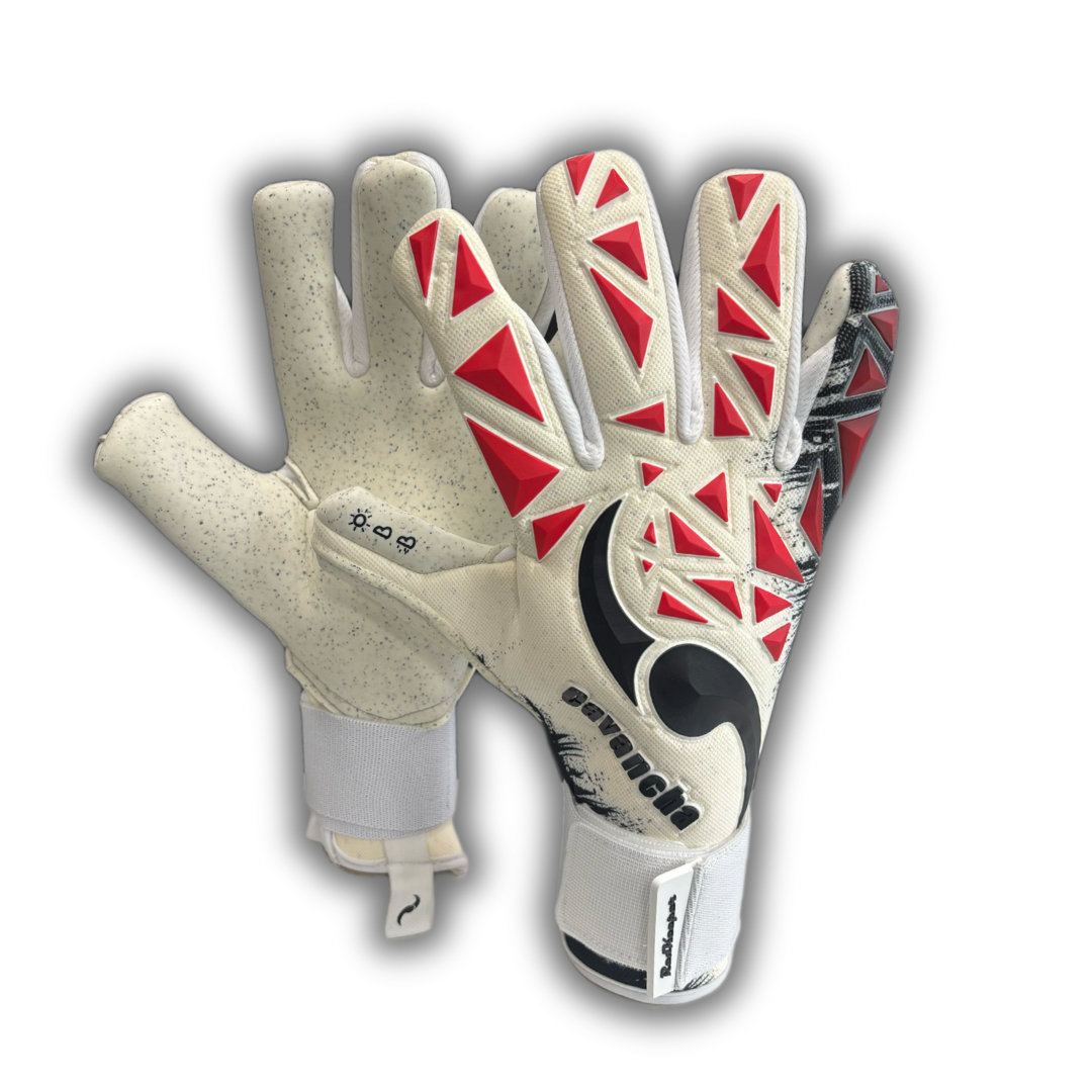 Guantes profesionales modelo Cavancha White and Red