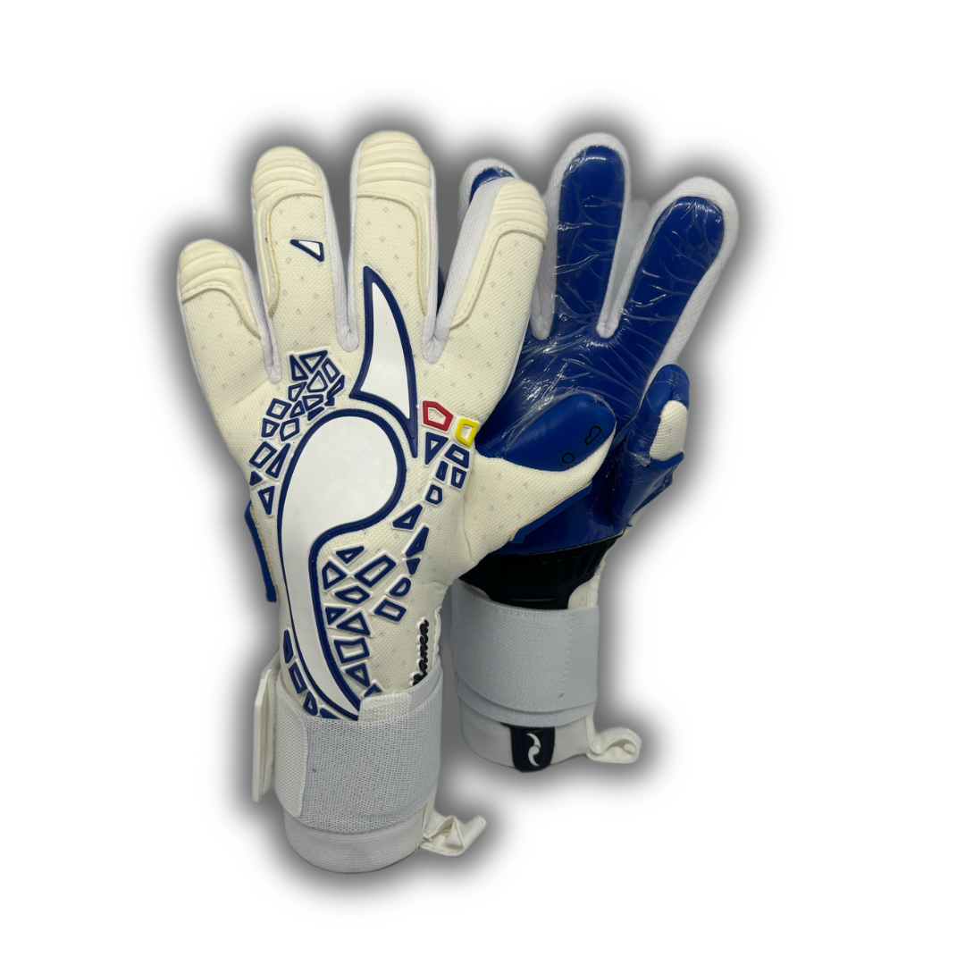 Guantes profesionales modelo Antillanca White and Blue