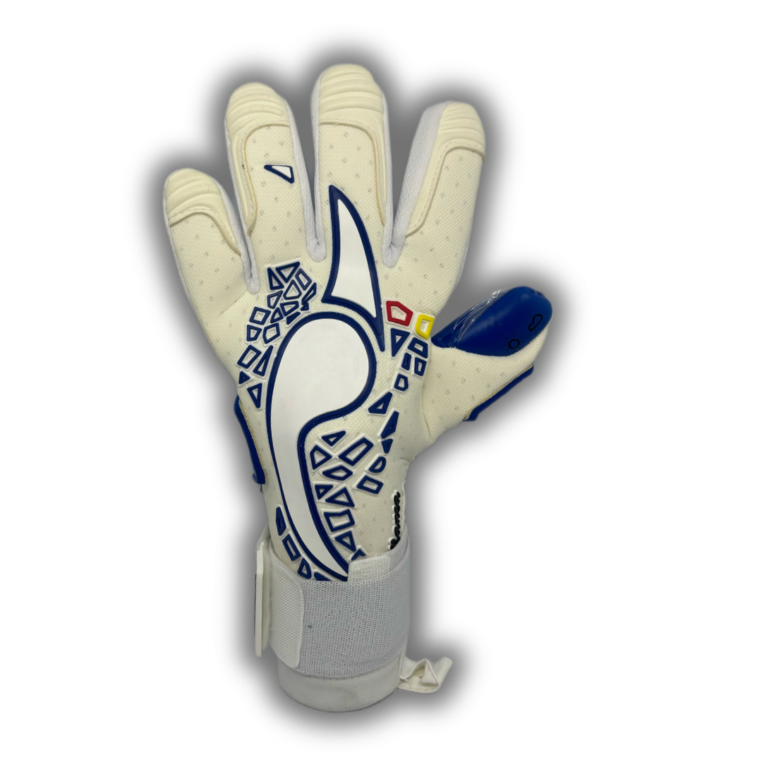 Guantes profesionales modelo Antillanca White and Blue