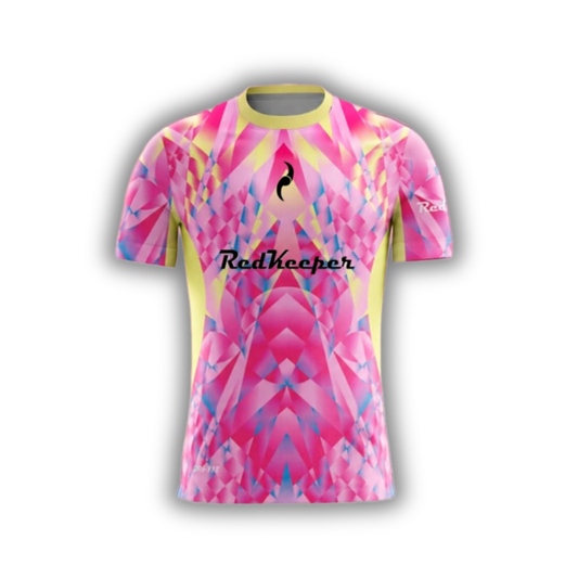 Camiseta de futbol manga corta rosa