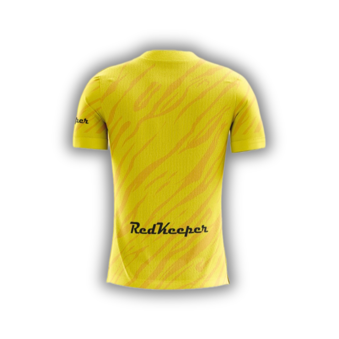 Camiseta de futbol manga corta amarilla