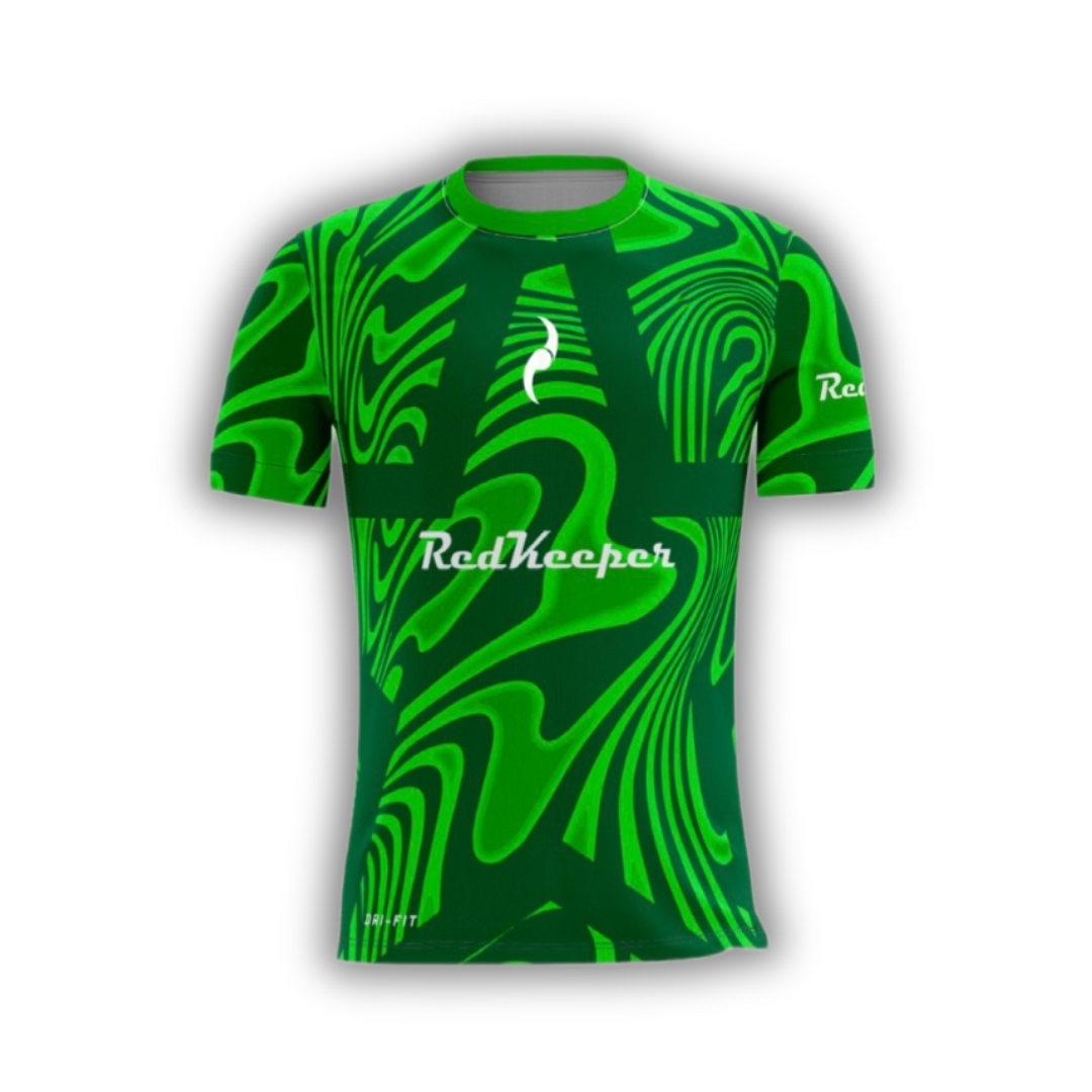 Camiseta de futbol manga corta verde