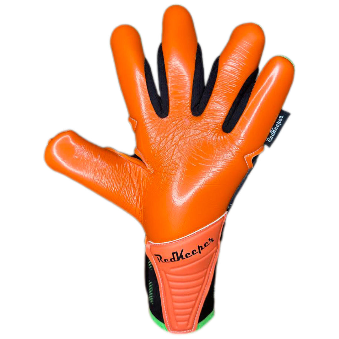 Guantes de portero profesionales modelo Artequin Verde/Naranjo