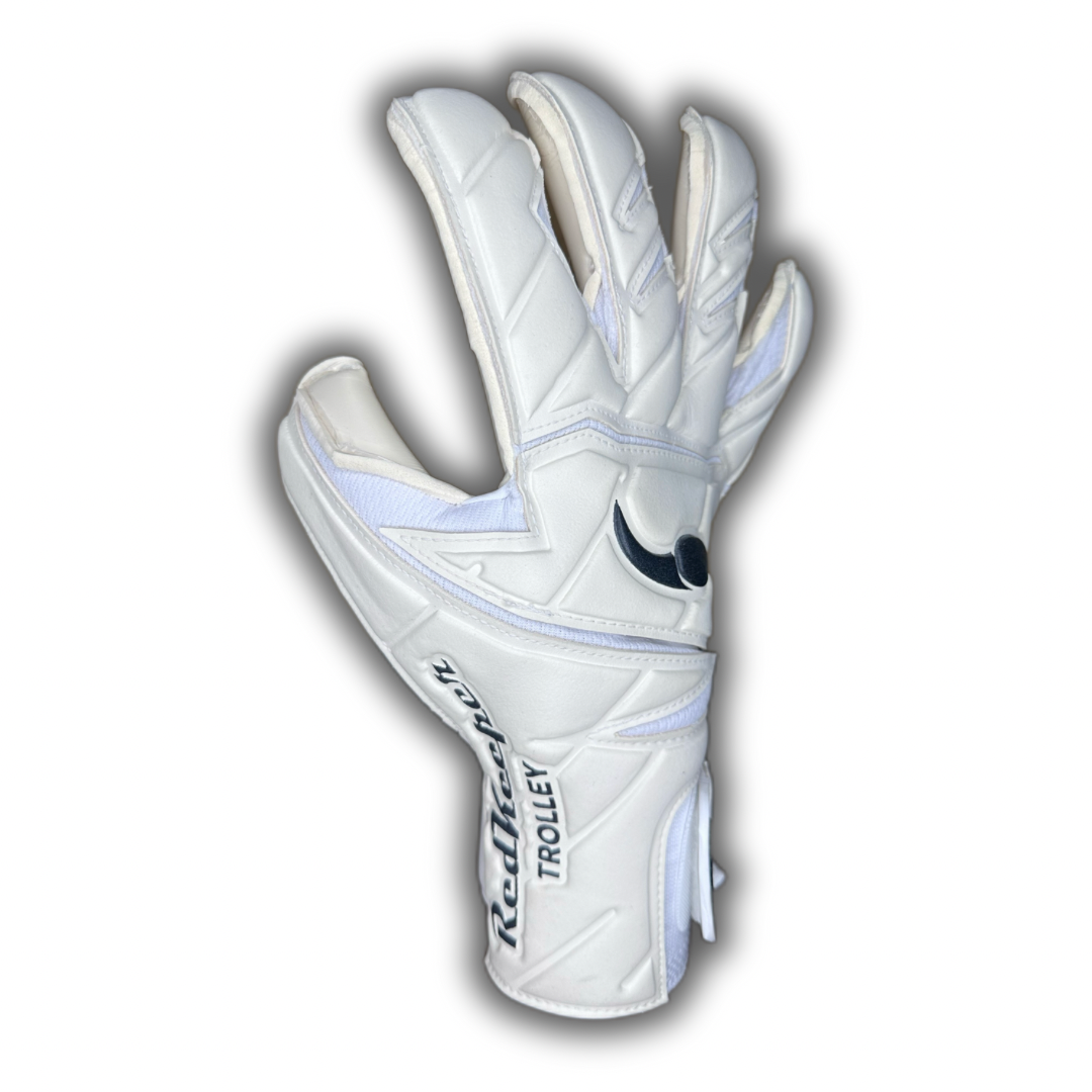 Guantes Profesionales de Portero modelo Trolley White