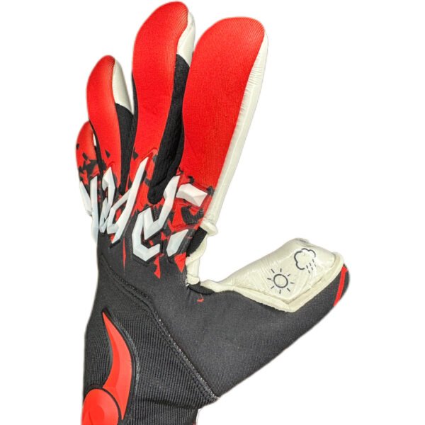 Guantes de portero profesionales modelo Artequin color rojo - Imagen 3