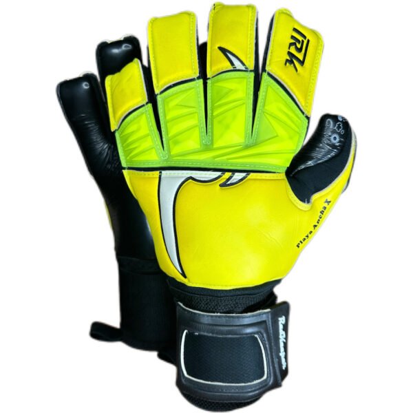 Guantes de portero profesionales modelo Playa Ancha X color Amarillo fluor - Imagen 6